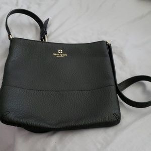 Kate spade black leather crossbody